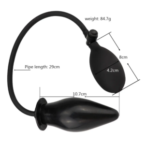 Inflatable anal plug