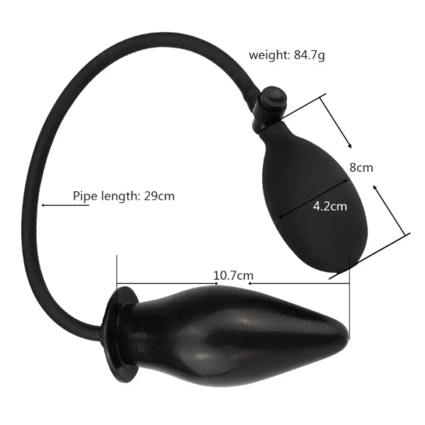 Inflatable anal plug