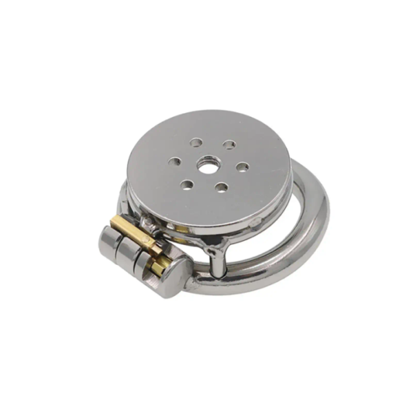 disc lock utlra flat chastity cage for men