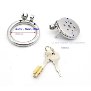 disc lock utlra flat chastity cage for men