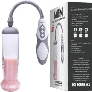 Electric Vacuum Penis Pump with Pocket Pussy, Rechargeable Erection Pump Device, Automatic Male Masturbator Penis Pumps for Men Enlargement Pump Sex Toys Pumps