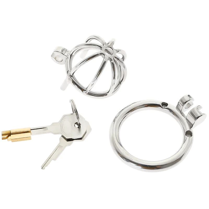 Maxbell-Male-Chastity-Device-Stainless-Steel-Chastity-Cage-Lock-Muscle-Training-45mm-1 Stainless Steel Chasisty Cage