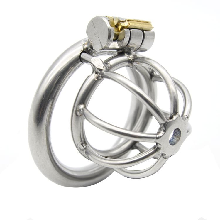 Maxbell-Male-Chastity-Device-Stainless-Steel-Chastity-Cage-Lock-Muscle-Training-45mm-1a Stainless Steel Chasisty Cage