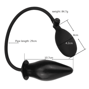Inflatable anal plug