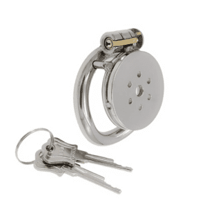 disc lock utlra flat chastity cage for men