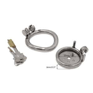 disc lock utlra flat chastity cage for men