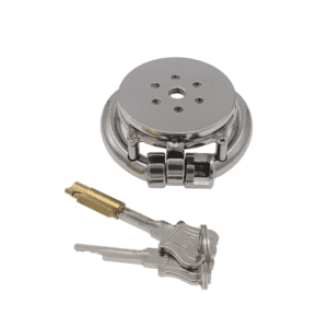 disc lock utlra flat chastity cage for men