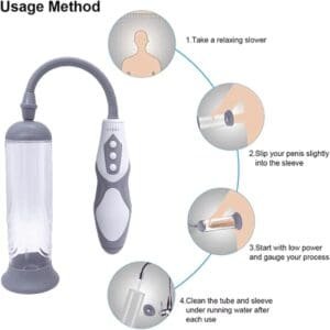 Electric Vacuum Penis Pump with Pocket Pussy, Rechargeable Erection Pump Device, Automatic Male Masturbator Penis Pumps for Men Enlargement Pump Sex Toys Pumps