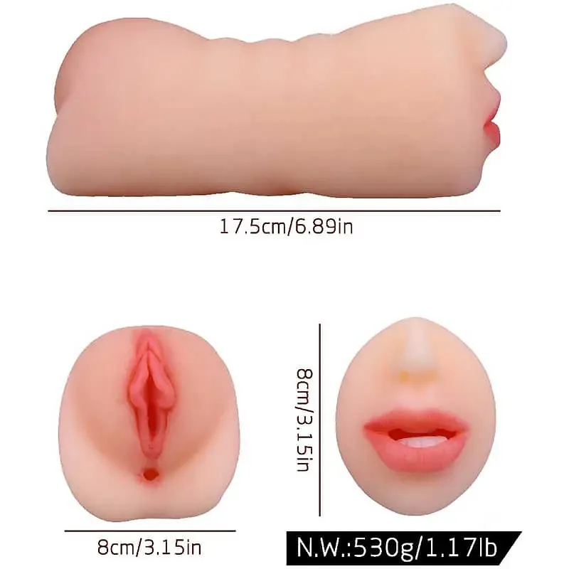 Luxe 2-in-1 Vagina & Mouth Pussy Stroker Luxe 2-in-1 Vagina & Mouth Pussy Stroker